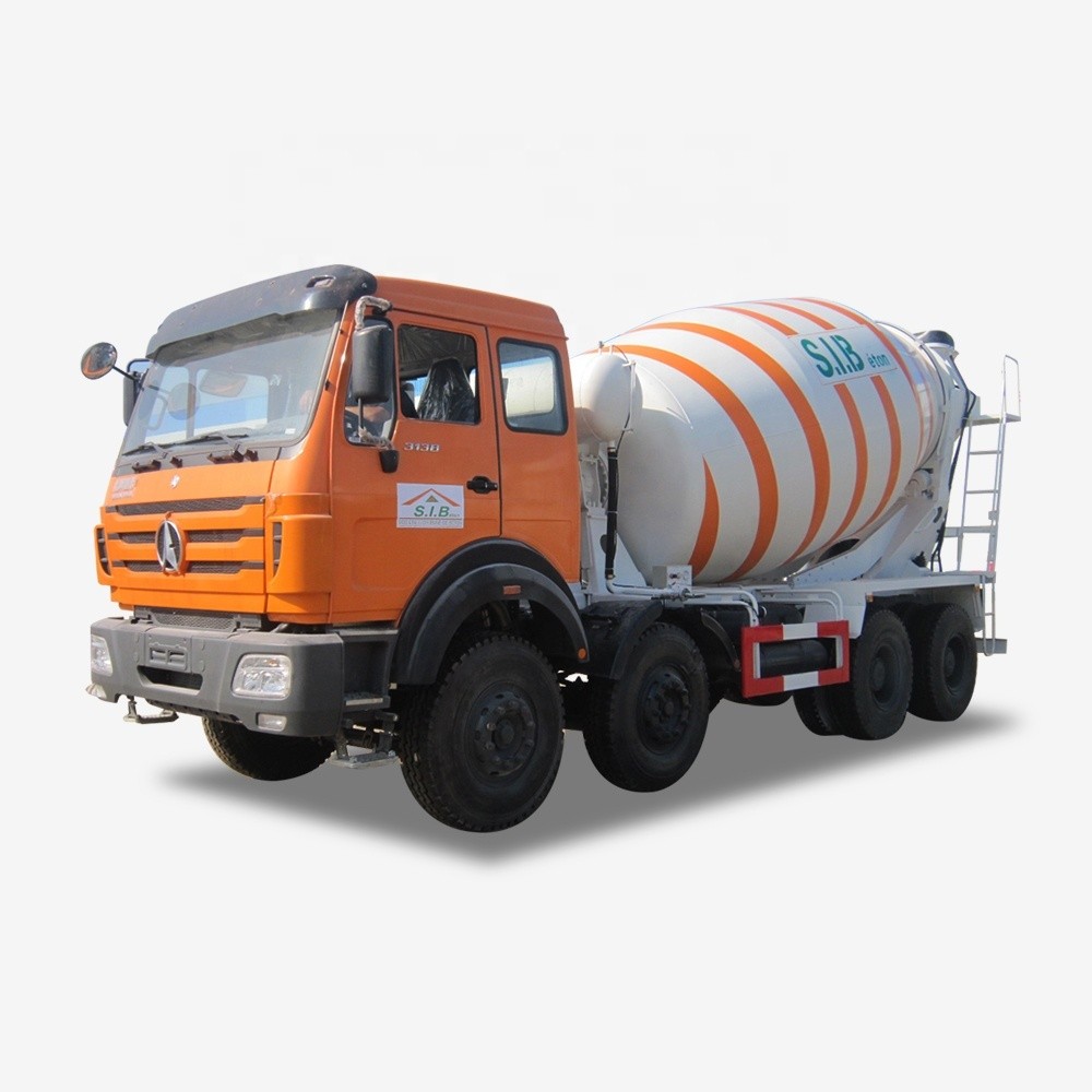Camion malaxeur à béton Beiben Heavy Duty 12CBM 8x4 auto-chargeur