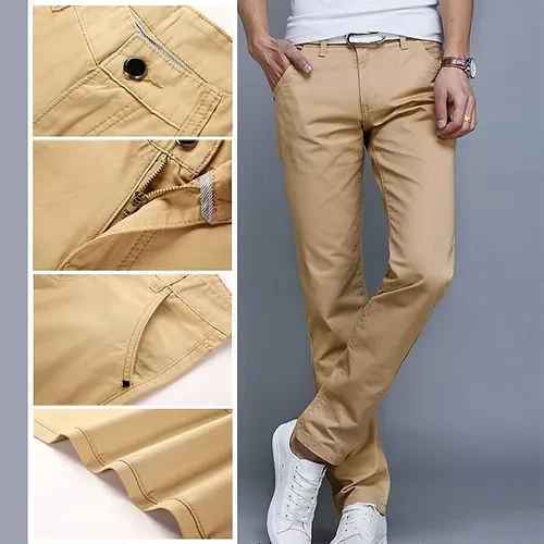 Pantalon chino kaki