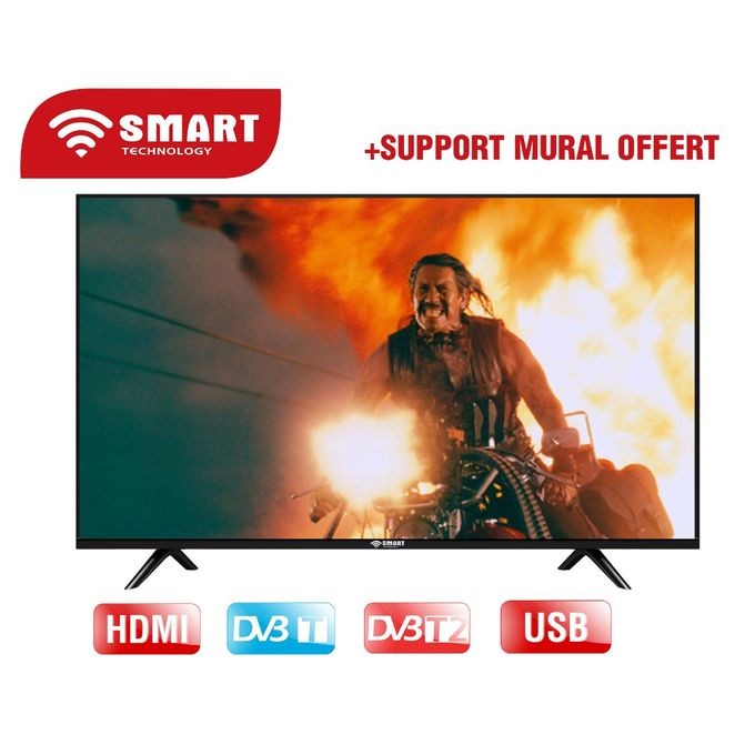 Smart Technology TV LED HD 32″ + Décodeur Intégré