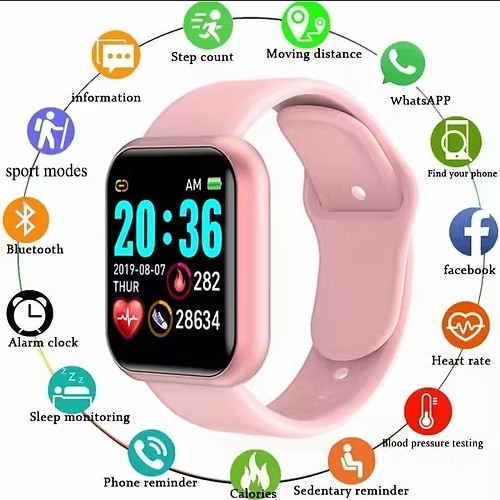 Montre Connectée Rose Pour Femme