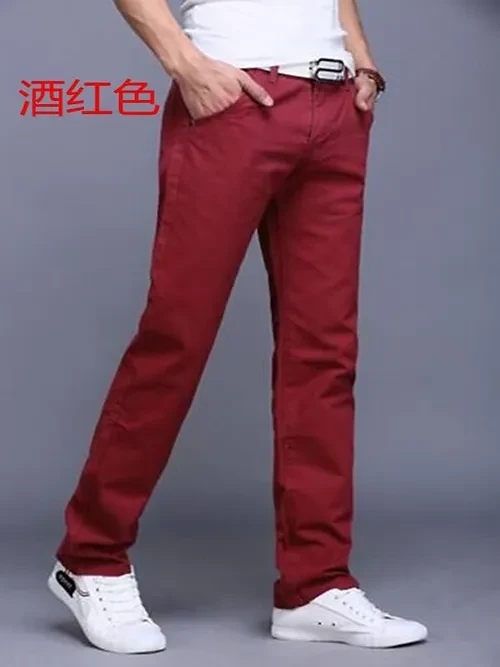 Pantalon chino rouge