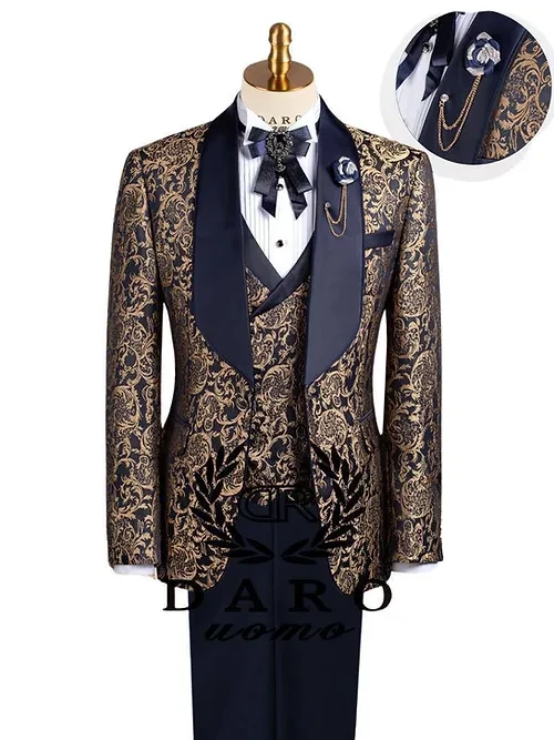 Costume Daro Uomo jaune-rodé