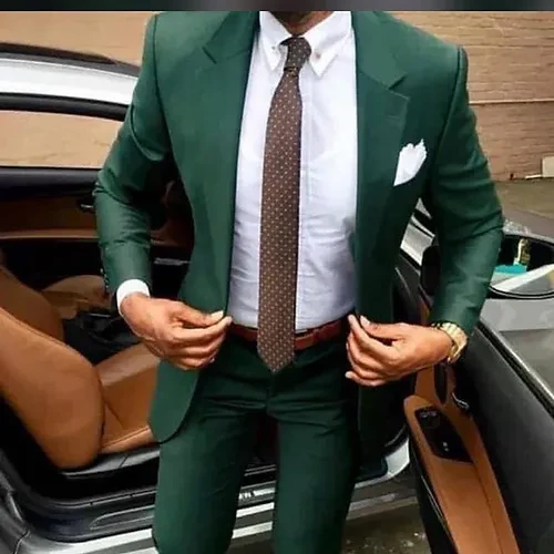 Complet costume vert
