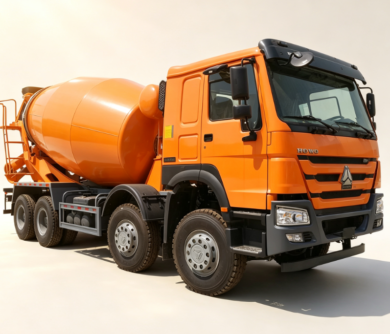 Camion malaxeur à béton Sinotruk HOWO 8x4 de grande capacité pour le transport de ciment et la construction