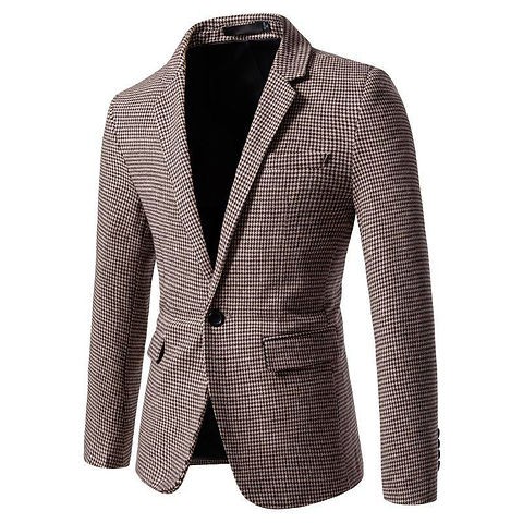 Veste blazer à carreaux
